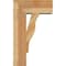 Ekena Millwork Funston Block Rough Sawn Bracket w/ Offset Brace, Western Red Cedar, 8"W x 18"D x 30"H BKT0806X18X30FST05RWR - alternate 3